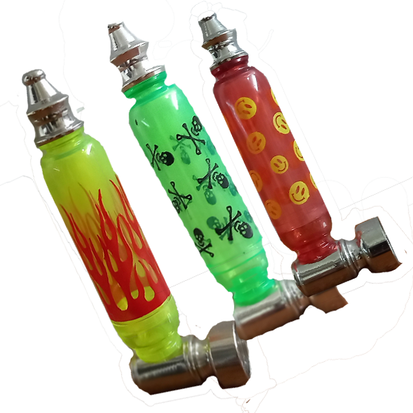 Pipa Plástica Fluo Corta