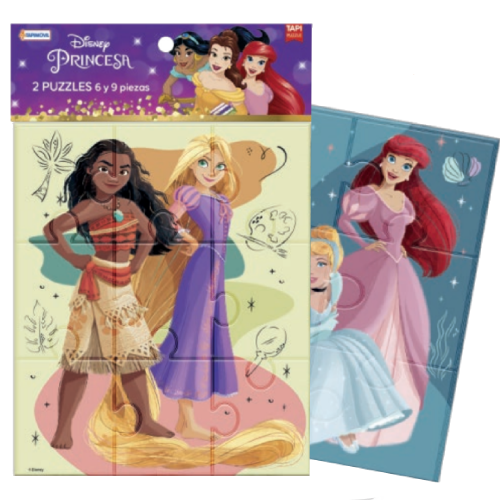 Puzzle Disney Princesa x 2 (2 y 9 piezas) – B&B